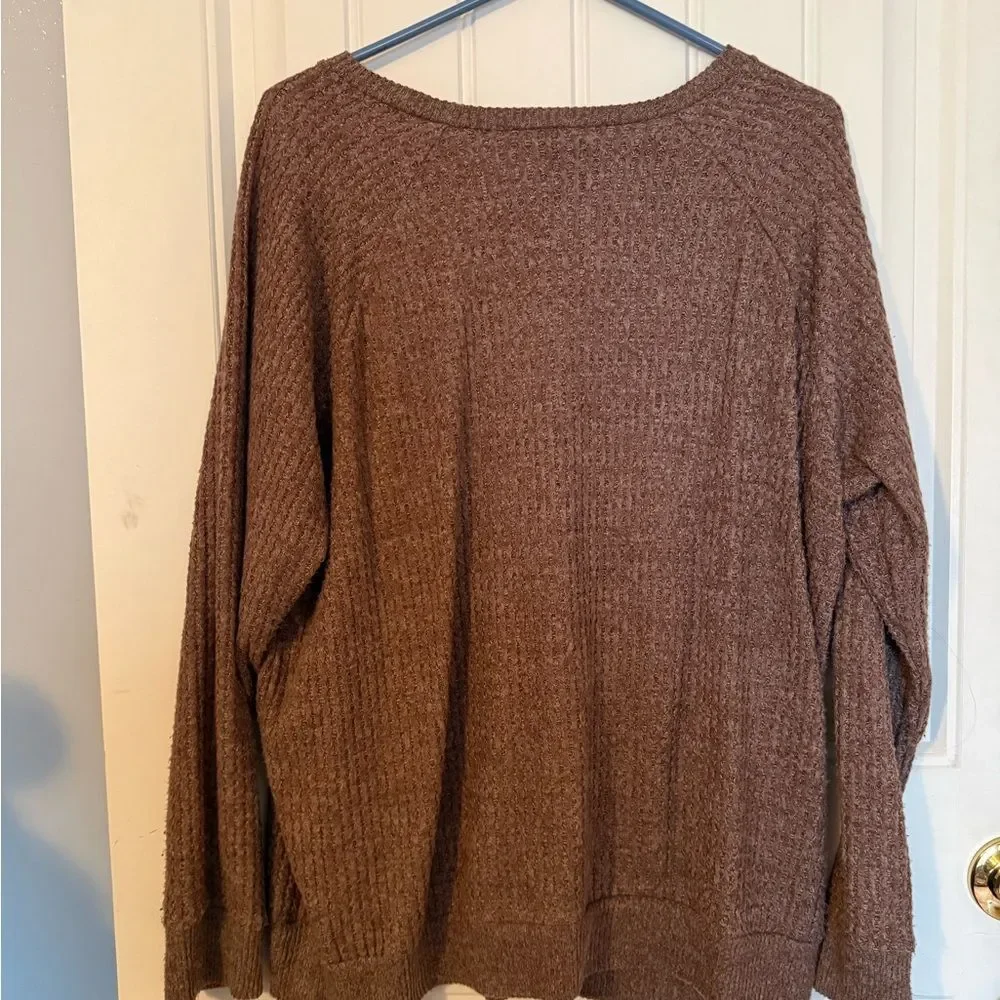Torrid Taupe Crew Neck Sweater